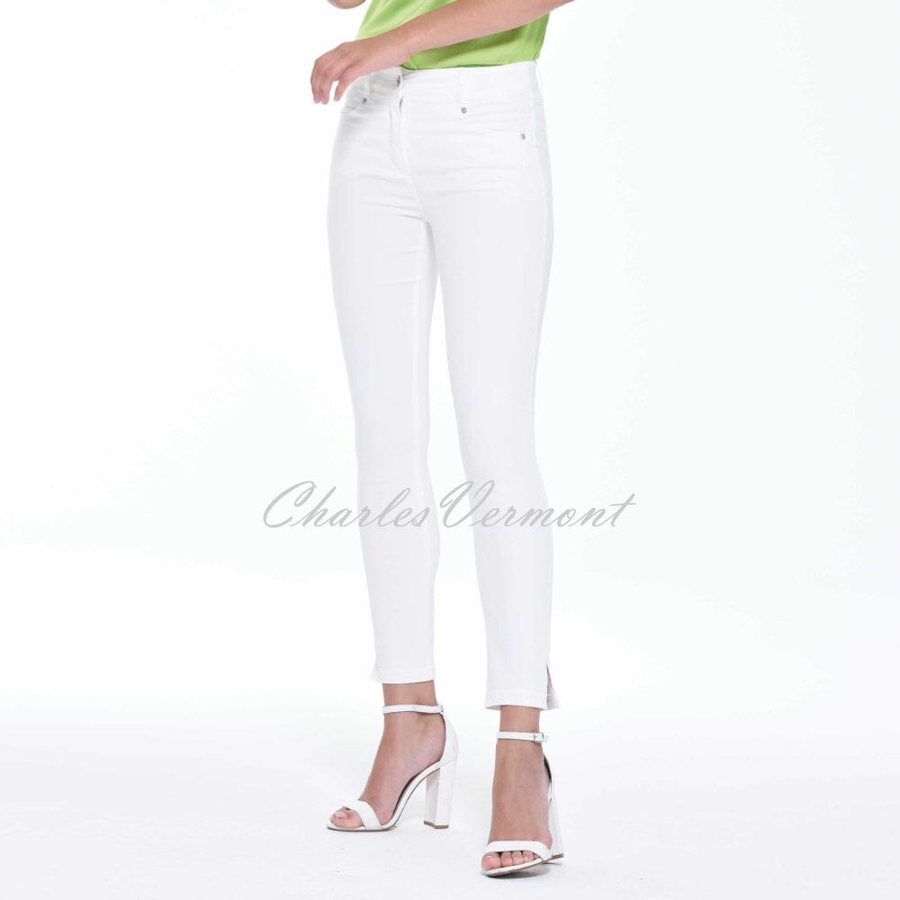 Robell Star 09 7/8 Cropped Denim Jean 51474-5448-10 (White Denim)