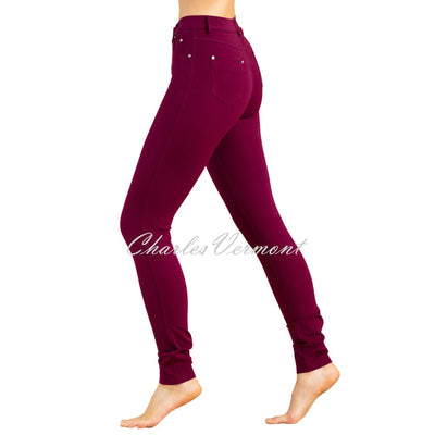 Marble Full Length Skinny Jean – Style 2402-205 (Berry)