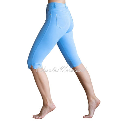 Marble Pedal Pusher Slim Leg Jean – Style 2409-213 (Powder Blue)