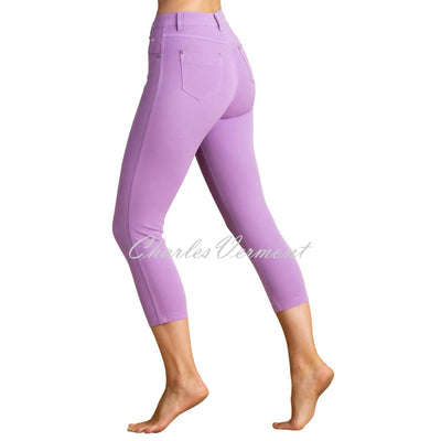 Marble Mid-Calf Cropped Leg Skinny Jean – Style 2412-197 (Lavender)