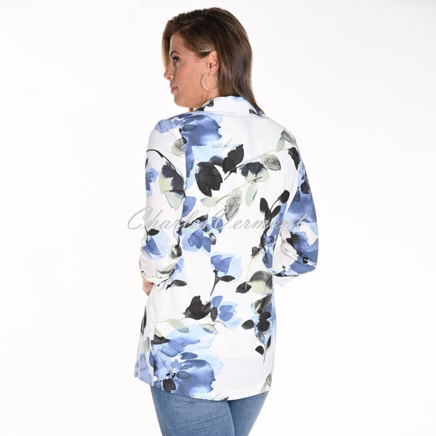 Frank Lyman Floral Jeweled Applique Bolero 216014 main image 0