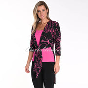 Frank Lyman Longline Printed Two-Way Cover Up Jacket - Style 241486