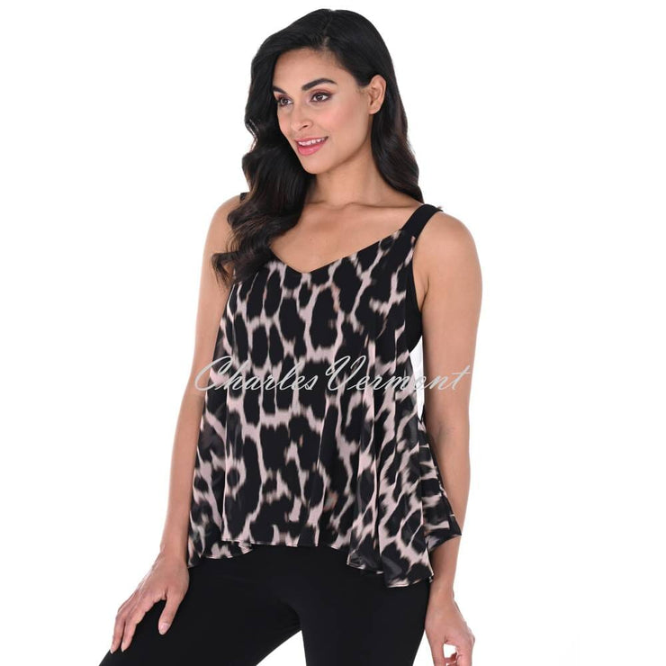 Frank Lyman Two-in-One Animal Print Top - Style 246354