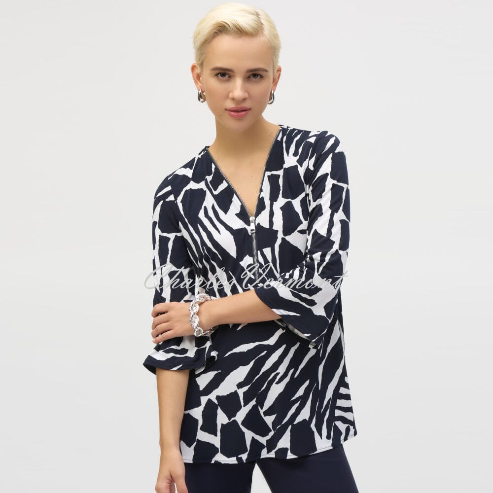Joseph Ribkoff Zip Tunic Top - Style 252157 | Charles Vermont