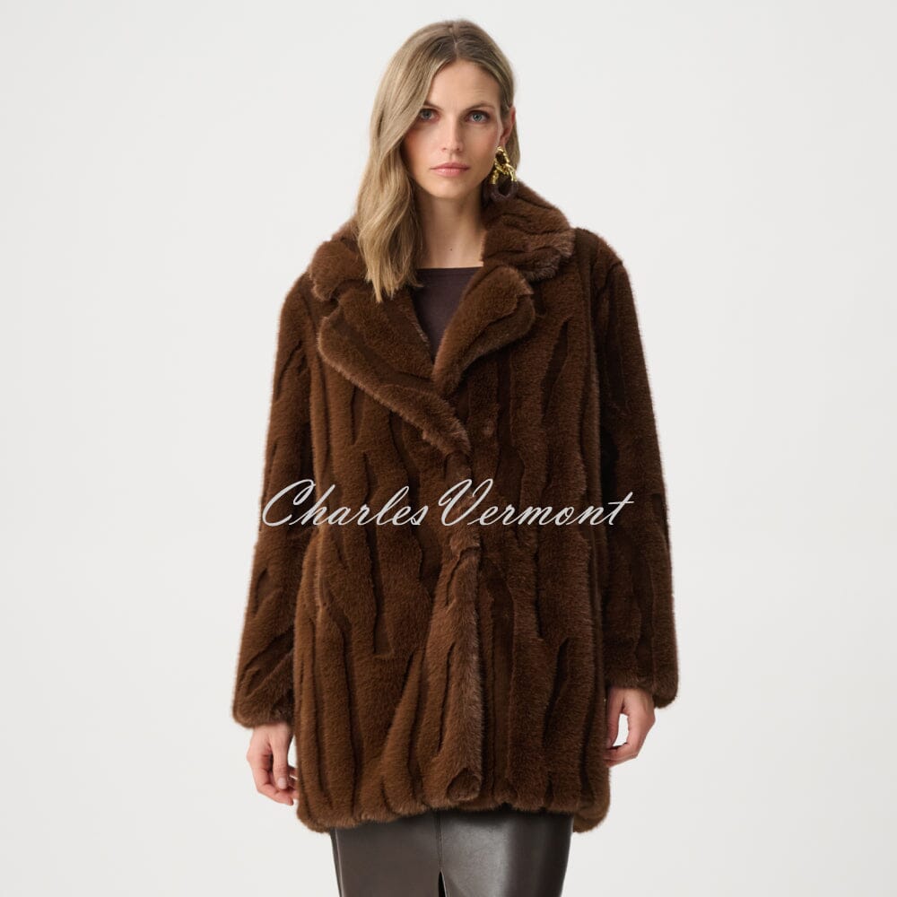 BeBeoD Elegant tailored fur coat １月処分 Joseph Ribkoff Textured Faux Fur Coat - Style 263916 | Charles