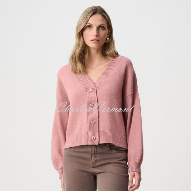 Joseph Ribkoff Brushed Knit V-Neck Cardigan - Style 263952