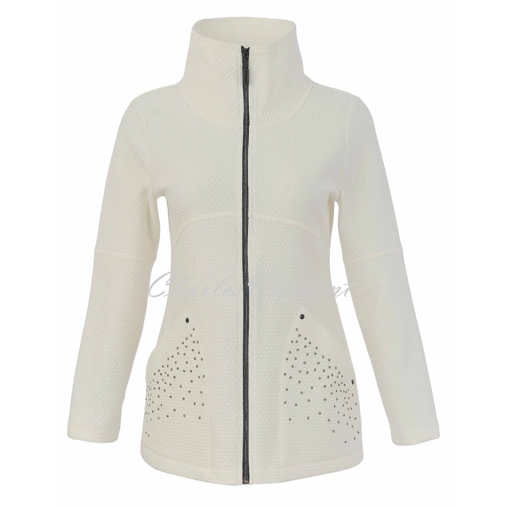 Dolce…. Dolcezza 'Cozy Glam' Zip Jacket With Rhinestone Detailing- Style