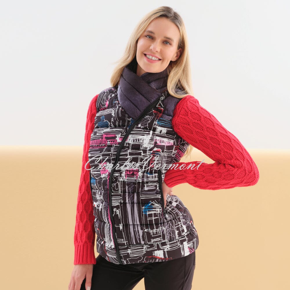Dolcezza 'Trevi' Padded Asymmetric Gilet - Style 76841 | Charles