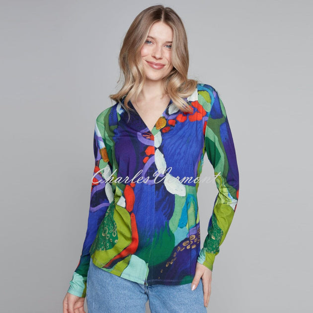 Claire Desjardins Draped V Top 91500