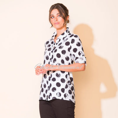 Alison Sheri Spot Print Blouse - Style A43346