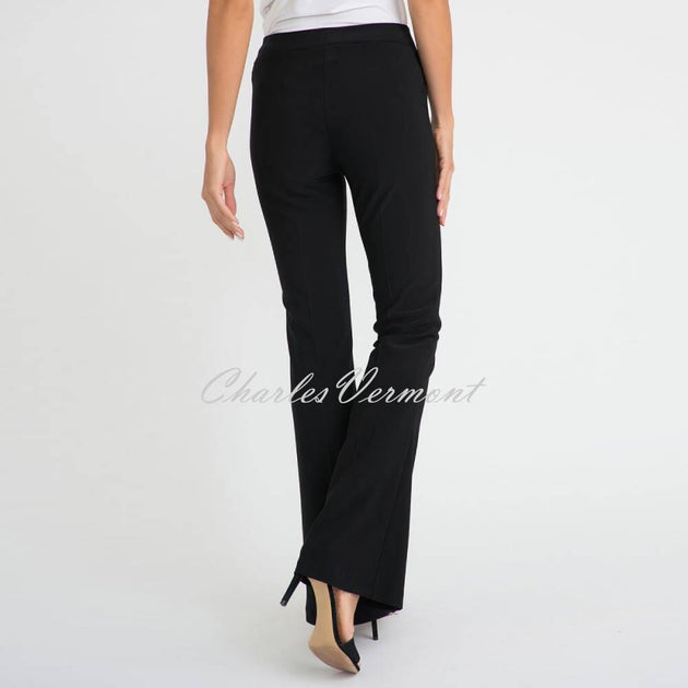 Joseph Ribkoff Women's Classic Black Flared Denim Trousers With Rhinestones 244949 Col 11