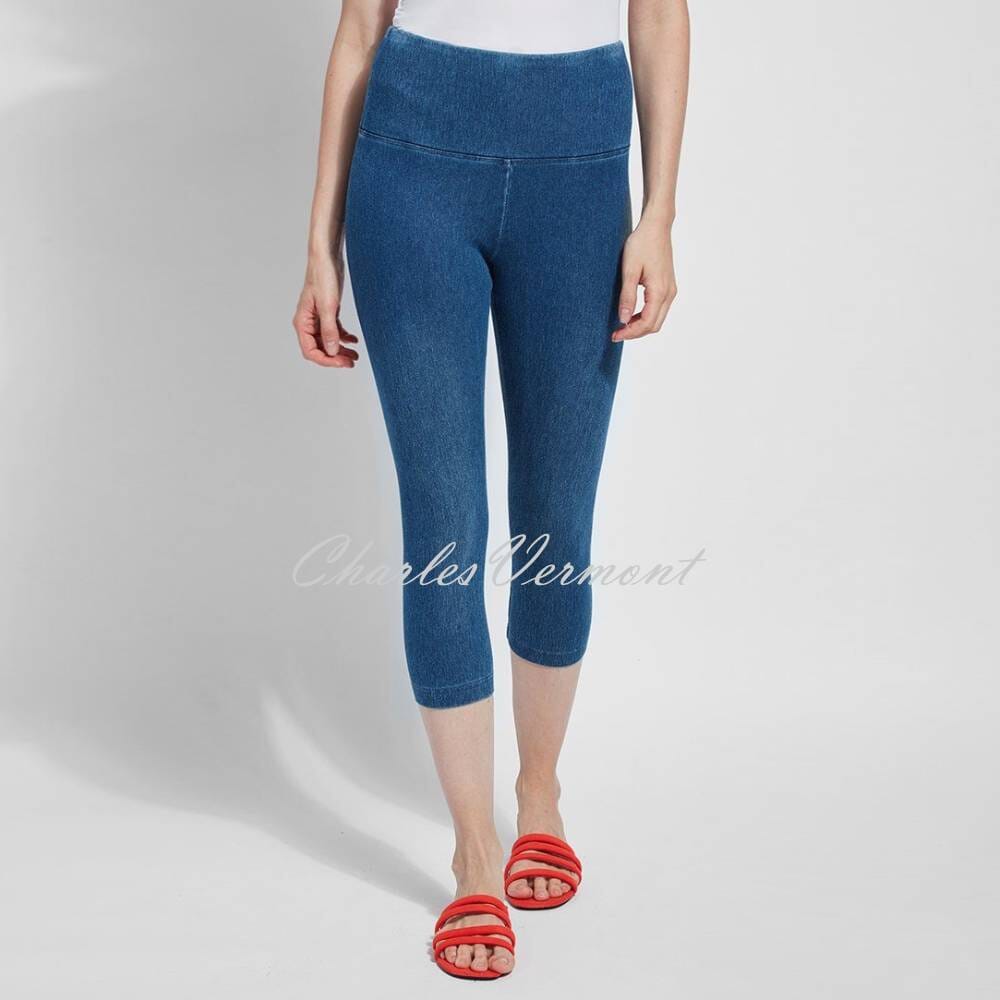 Lysse Capri Denim Legging – Style 6173 (Mid Wash) Charles Vermont