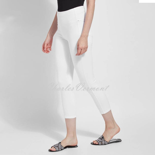 Lysse Capri Denim Legging – Style 6173 (White) Charles Vermont