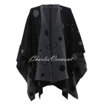 Marble Cape - Style 6777-105 (Charcoal / Black)