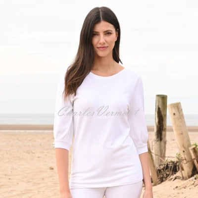 Marble Sweater Top - Style 6885-102 (White)