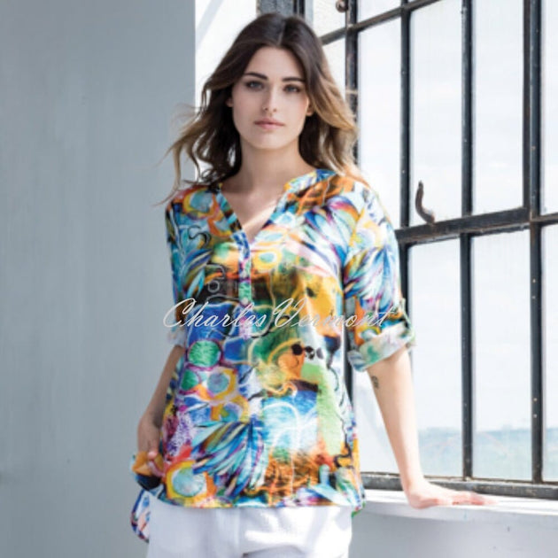 Alison Sheri Sleeveless Abstract Dress A47635 main image 0