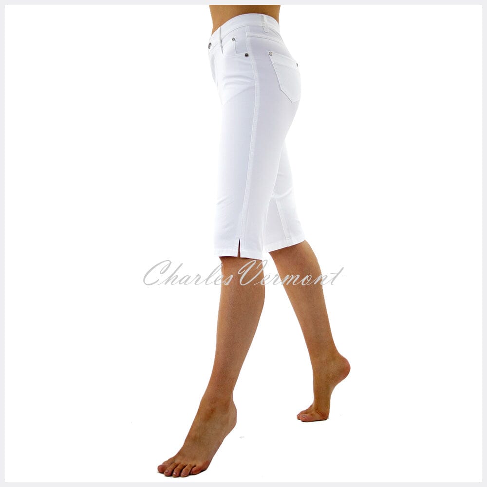 Marble Capri Leg Skinny Jean – Style 2409-102 (White) Charles