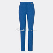 Robell Marie - Full Length Trouser 51412-54401-67 (Royal Blue Jacquard)