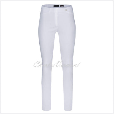 Robell Rose Full Length Super Slim Trouser 51673-5499-10 (White)