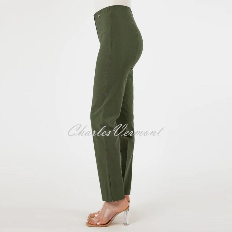 Robell Marie Trouser 51412-5499-884 (Dark Olive) - SHORTER LENGTH 29''