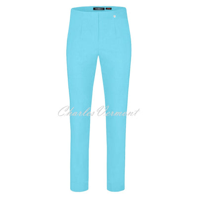 Robell Marie Trouser 51412-5499-750 (Pacific Turquoise) - SHORTER LENGTH 29''