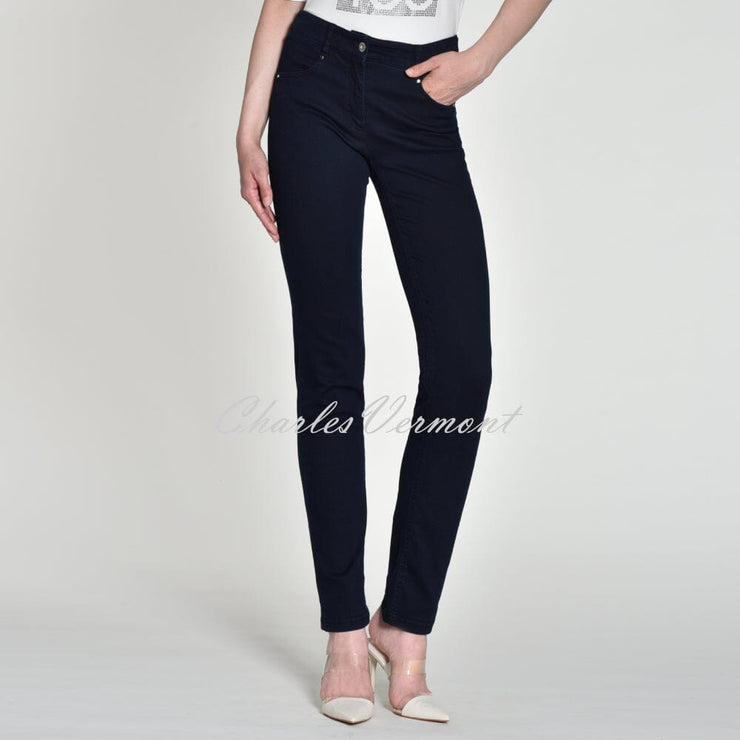 Robell Elena Full Length Jean 51455-5448-6969 (Dark Denim Blue)