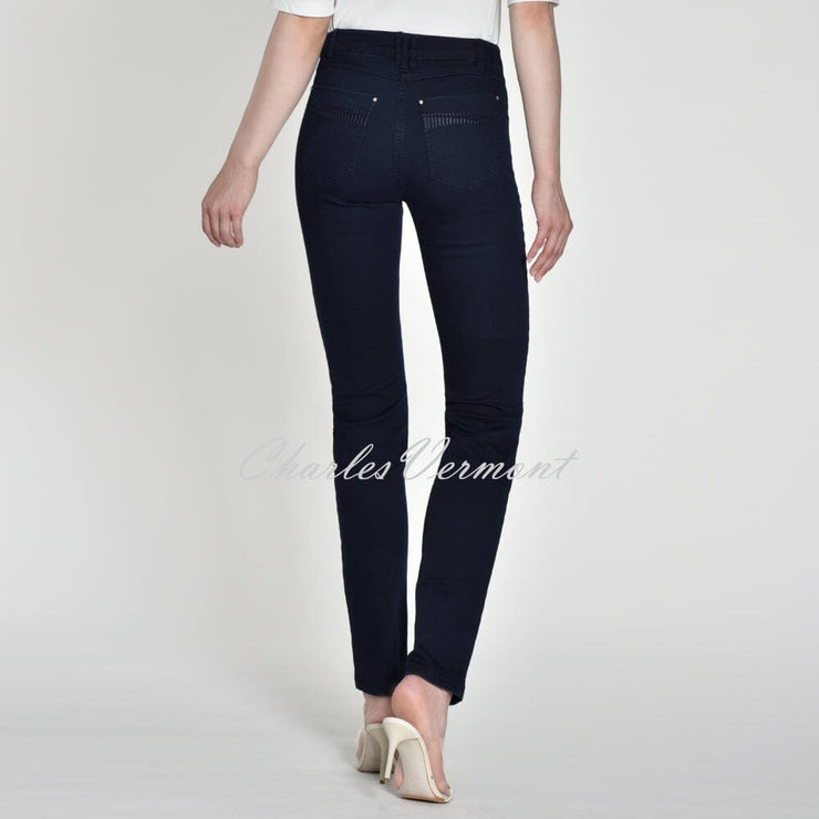 Robell Elena Full Length Jean 51455-5448-6969 (Dark Denim Blue)