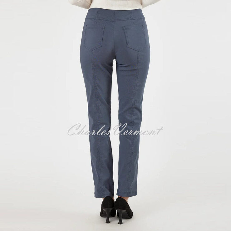 Robell Bella Trouser 51559-5499-64 (Steel Blue) – SHORTER LENGTH 29"