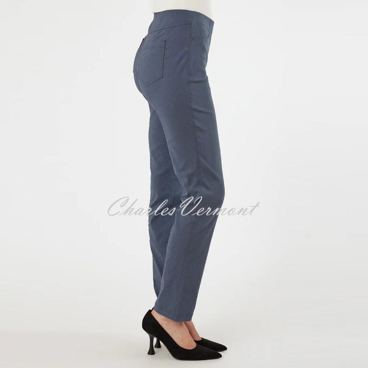Robell Bella Trouser 51559-5499-64 (Steel Blue) – SHORTER LENGTH 29"
