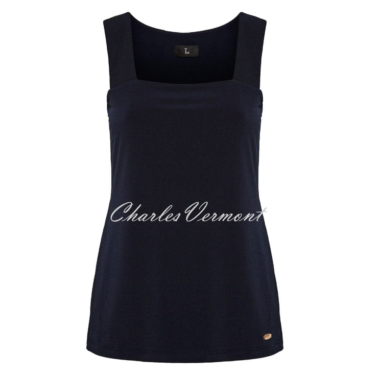 Tia Square Neck Camisole - Style 74343-7093-6900 (Navy)