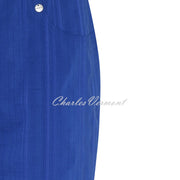 Robell Bella 05 Seersucker Bermuda Short 52643-54554-67 (Royal Blue)