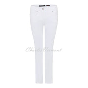 Robell Star 09 - 7/8 Cropped Denim Jean 51474-5448-10 (White Denim)