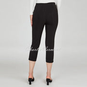 Robell Marie 07 Seersucker Capri Trouser 51576-54554-90 (Black)