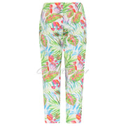 Robell Lena 09 - 7/8 Cropped Trouser 52513-54768-10 (Tropical Palm Print)