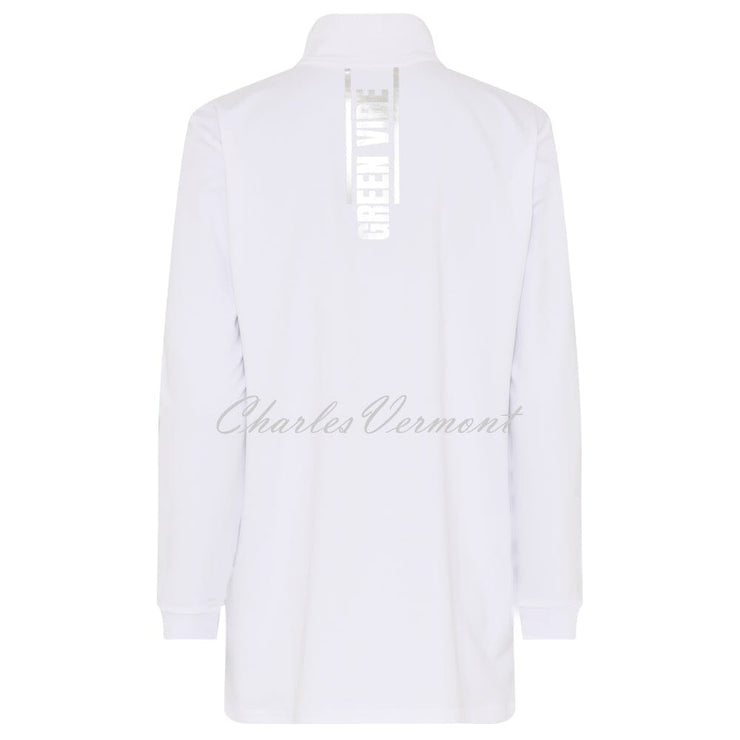 I'cona 'Green Vibe' Longline Jacket - Style 67185-60052-10 (White)
