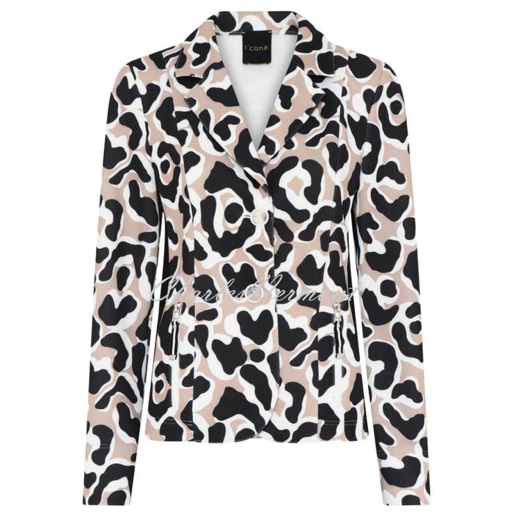 I'cona Animal Print Blazer Jacket - Style 67191-60173-140