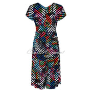 Tia Abstract Print Stripe Dress - Style 78487-7588-12