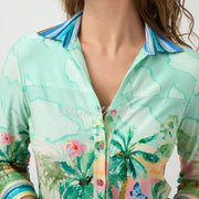 Tinta 'Xenia' Tropical Print Blouse - Style 3826504