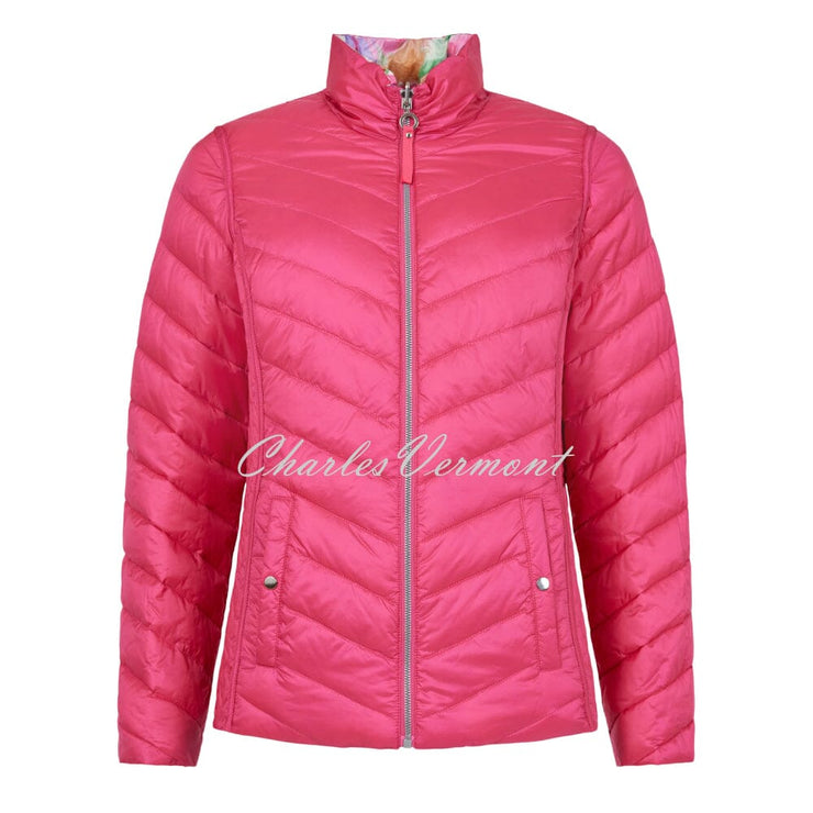 Frandsen Lightly Padded 2-in-1 Reversible Jacket - Style 826-588-4343 (Pink / Multi)