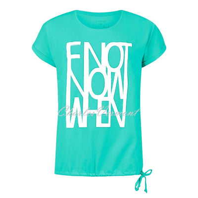 I'cona 'If Not Now When' Top With Drawstring Hem - Style 64251-60061-76 (Turquoise)