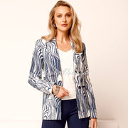 Tia Printed Blazer Jacket - Style 77625-7801-69