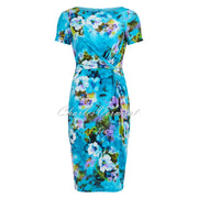 Tia Abstract Floral Print Dress - Style 78409-7815-70