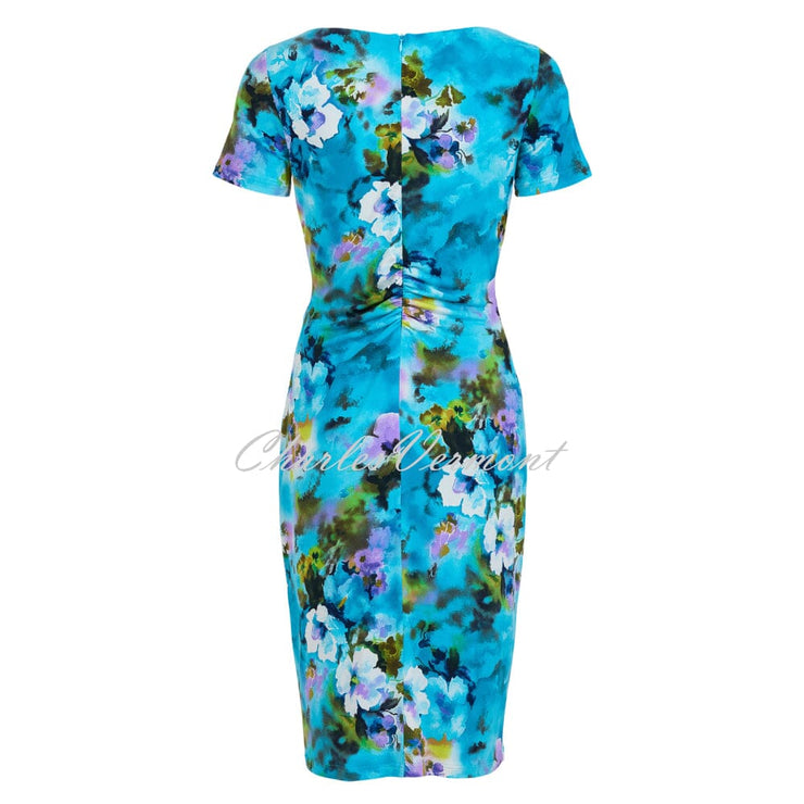 Tia Abstract Floral Print Dress - Style 78409-7815-70