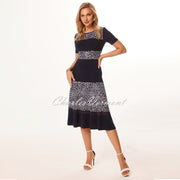 Tia Petal Print Shimmer Dress - Style 78779-7796-69