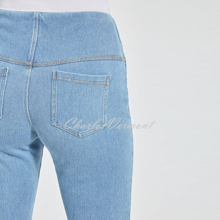 Lysse Boyfriend Denim Jean with Back Pockets – Style 1450 (Bleached Blue)