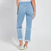 Lysse Boyfriend Denim Jean with Back Pockets – Style 1450 (Bleached Blue)