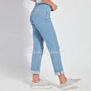 Lysse Boyfriend Denim Jean with Back Pockets – Style 1450 (Bleached Blue)