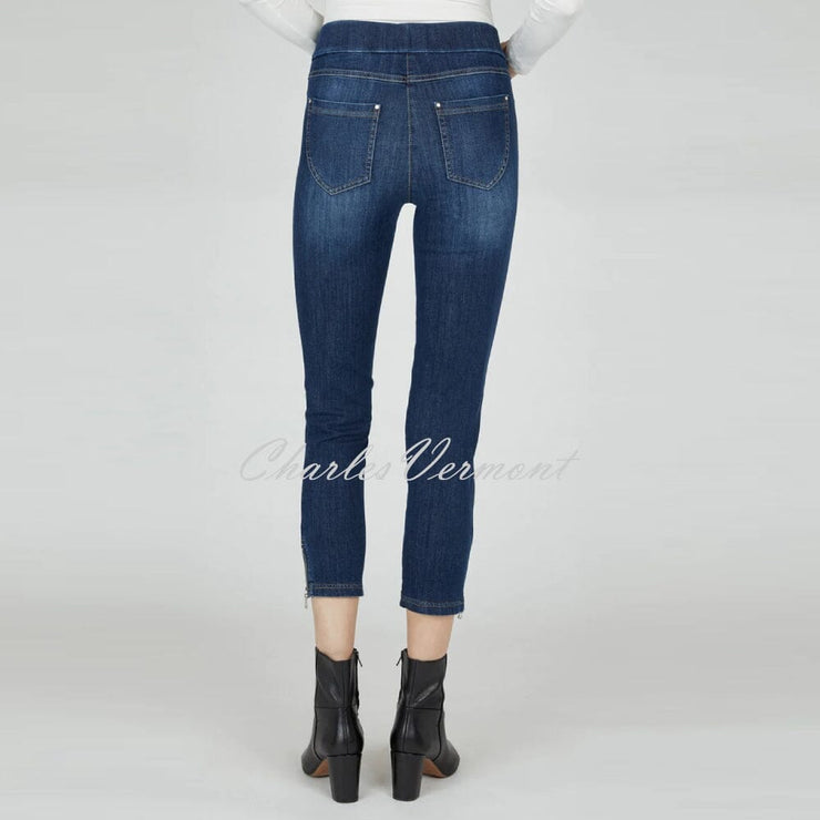 Robell Nena 09 - 7/8 Cropped Denim Jean 52489-54139-64 (Blue Denim)