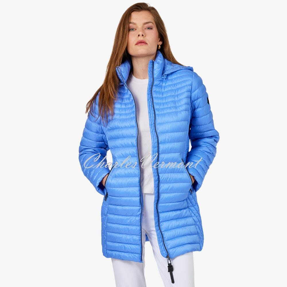 Fransden Lightly Padded Longline Coat - Style 224-588-65