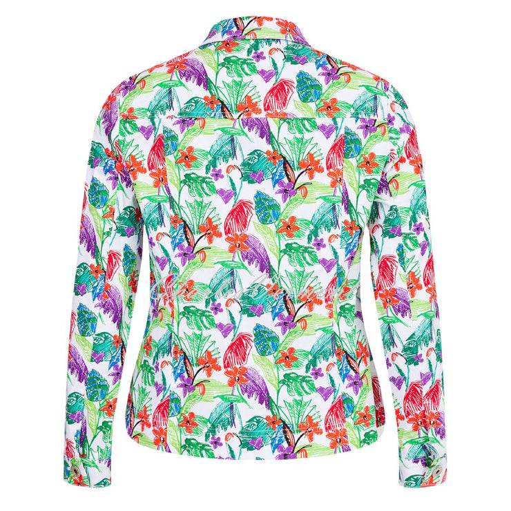 Robell Happy Jacket - Style 57609-5633-10 (Abstract Floral Print)